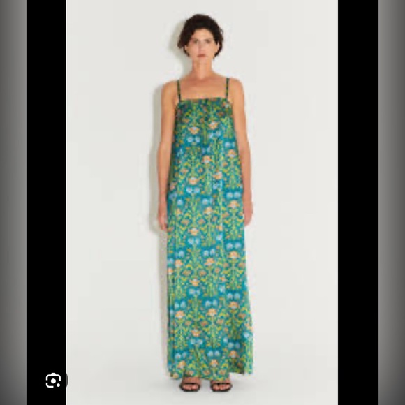 Hansen & Gretel Angelica Dress in Teal Dahlia - Picture 1 of 5